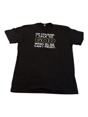 Black Graphic T Shirt 2XL
